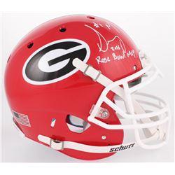 Sony Michel Signed Georgia Bulldogs Full-Size Authentic On-Field Helmet Inscribed "2018 Rose Bowl MV