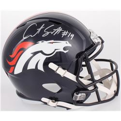 Courtland Sutton Signed Denver Broncos Full-Size Speed Helmet (Beckett COA)