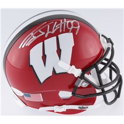 J.J. Watt Signed Wisconsin Badgers Mini-Helmet (JSA COA  Watt Hologram)