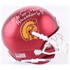 Image 1 : OJ Simpson Signed USC Trojans Chrome Mini-Helmet Inscribed "Heisman 68'" (JSA COA)