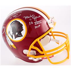 Mark Rypien, Doug Williams  John Riggins Signed Washington Redskins Full-Size Helmet With (3) Inscri
