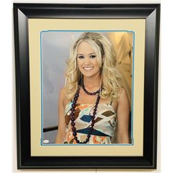 Carrie Underwood Signed 24x29 Custom Framed Photo Display (JSA COA)