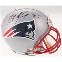 Rob Gronkowski Signed New England Patriots Super Bowl XLIX Full-Size Authentic On-Field Helmet (JSA 