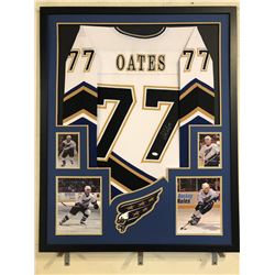 Adam Oates Signed Washington Capitals 34x42 Custom Framed Jersey Display (JSA COA)
