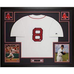 Carl Yastrzemski Signed Boston Red Sox 35x43 Custom Framed Jersey Inscribed "HOF 89" (PSA COA)