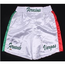 Fernando Vargas Signed "Ferocious" Boxing Shorts (MAB Hologram)