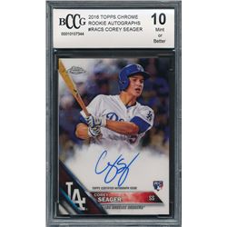 2016 Topps Chrome Rookie Autographs #RACS Corey Seager (BCCG 10)