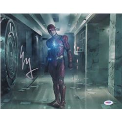 Ezra Miller Signed "Justice League" 11x14 Photo (PSA Hologram)