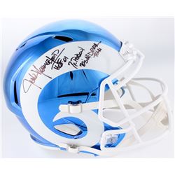 Jack Youngblood Signed Los Angeles Rams Full Size Chrome Speed Helmet Inscribed "HOF 01", "7x Pro Bo