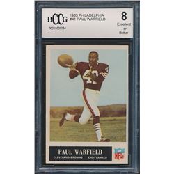 1965 Philadelphia #41 Paul Warfield RC (BCCG 8)