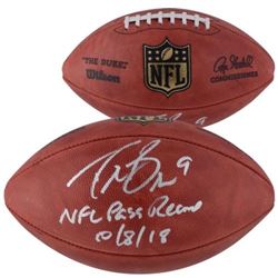 Drew Brees Signed "The Duke" Official NFL Game Ball Inscribed "NFL Pass Record 10/8/18" (Fanatics Ho