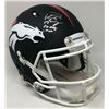 Image 1 : Peyton Manning Signed Denver Broncos Limited Edition Custom Matte Black Full-Size Speed Helmet Inscr