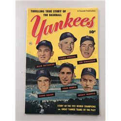 1951 "Thrilling True Story of the Baseball Yankees" Issue #0 Fawcett Publications Comic Book