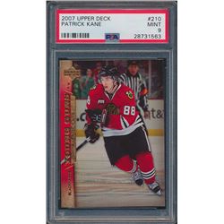 2007-08 Upper Deck #210 Patrick Kane YG RC (PSA 9)