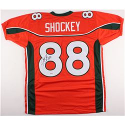 Jeremy Shockey Signed Miami Hurricanes Jersey (Beckett COA)