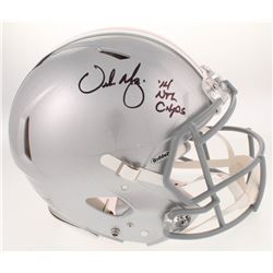 Urban Meyer Signed Ohio State Buckeyes Full-Size Authentic On-Field Speed Helmet Inscribed " '14 Nat