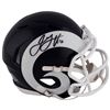 Image 1 : Jared Goff Signed Los Angeles Rams Mini Speed Helmet (Fanatics Hologram)