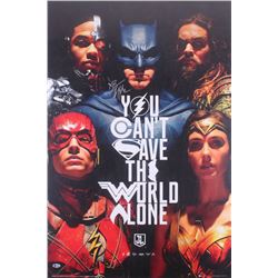 Ben Affleck Signed "Justice League" 24x36 Poster (Beckett COA)