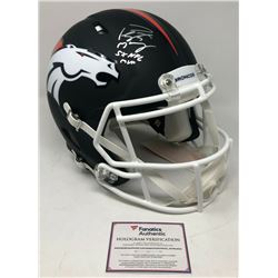 Peyton Manning Signed Denver Broncos Limited Edition Custom Matte Black Full-Size Authentic On-Field