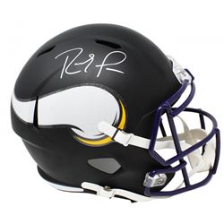Randy Moss Signed Minnesota Vikings Matte Black Full-Size Speed Helmet (Schwartz Sports COA)