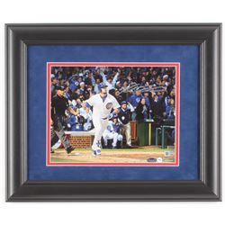 Kyle Schwarber Signed Chicago Cubs 14x17 Custom Framed Photo Display (Schwartz COA  MLB Hologram)