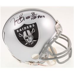 Tim Brown Signed Oakland Raiders Mini-Helmet Inscribed "HOF 2015" (Radtke COA  Brown Hologram)