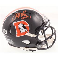 Terrell Davis Signed Denver Broncos Color Rush Speed Mini Helmet Inscribed "HOF 17" (Radtke COA)