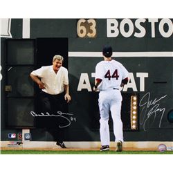 Bobby Orr  Jason Bay Signed Boston Red Sox 16x20 Photo (Great North Road COA  MLB Hologram)