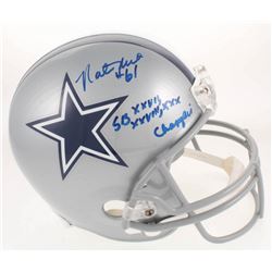 Nate Newton Signed Cowboys Full-Size Helmet Inscribed "SB XXVII, XXVIII, XXX Champion" (JSA COA  Rad