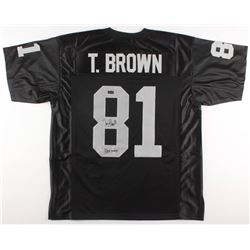Tim Brown Signed Oakland Raiders Jersey Inscribed "HOF 2015" (Radtke COA)