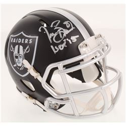 Tim Brown Signed Oakland Raiders Blaze Speed Mini-Helmet Inscribed "HOF '15" (Radtke COA)