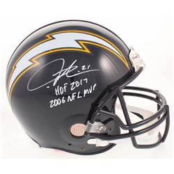LaDainian Tomlinson Signed Los Angeles Chargers Throwback Full-Size Authentic On-Field Helmet Inscri