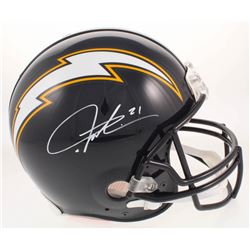 LaDainian Tomlinson Signed Los Angeles Chargers Throwback Full-Size Authentic On-Field Helmet (Radtk