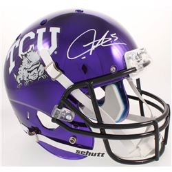 LaDainian Tomlinson Signed TCU Horned Frogs Purple Chrome Full-Size Helmet (Radtke COA)