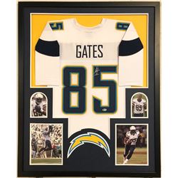 Antonio Gates Signed Los Angeles Chargers 34x42 Custom Framed Jersey (Beckett COA)