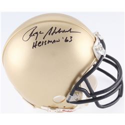 Roger Staubach Signed Navy Midshipmen Mini-Helmet Inscribed "Heisman '63" (JSA COA)