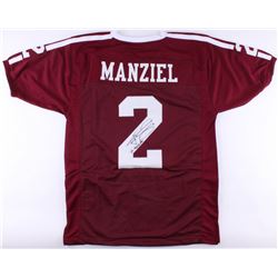Johnny Manziel Signed Texas AM Aggies Jersey Inscribed "'12 Heisman" (JSA COA)