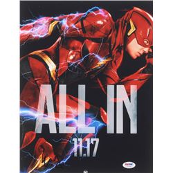 Ezra Miller Signed "Justice League" 11x14 Photo (PSA COA)