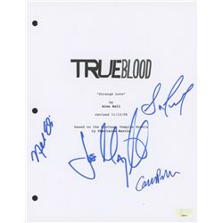 "True Blood" Script Cover Signed by (4) with Joe Manganiello, Sam Trammell, Nelsan Ellis  Carrie Pre