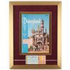 Image 1 : Disneyland 15.5x20 Custom Framed 1957 Guide Display with Ticket Booklet