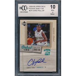 2005-06 Upper Deck Rookie Debut Ink #CP Chris Paul (BCCG 10)
