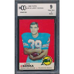 1969 Topps #120 Larry Csonka RC (BCCG 9)