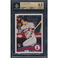 2011 Topps Update #US175 Mike Trout RC (BGS 9.5)