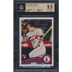 2011 Topps Update #US175 Mike Trout RC (BGS 9.5)