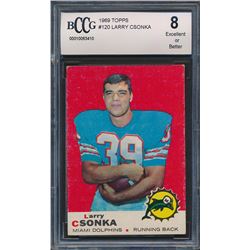 1969 Topps #120 Larry Csonka RC (BCCG 8)