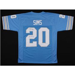 Billy Sims Signed Detroit Lions Jersey Inscribed "80 R.O.Y" (JSA COA)