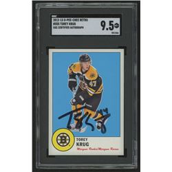 Torey Krug Signed 2012-13 O-Pee-Chee Retro #555 RC (SGC 9.5)