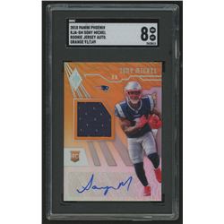 2018 Panini Phoenix Rookie Jersey Autographs Orange #10 Sony Michel / 149 (SGC 8)