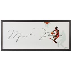 Michael Jordan Signed Chicago Bulls "The Show" 20x46 Custom Framed Photo Display (UDA COA)