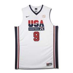 Michael Jordan Signed LE Team USA Jersey Inscribed "2009 HOF" (UDA COA)